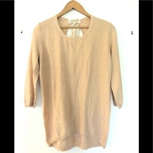 Aritzia Babaton pink Bailey tie back sweater small